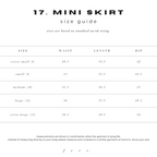 17. MINI SKIRT