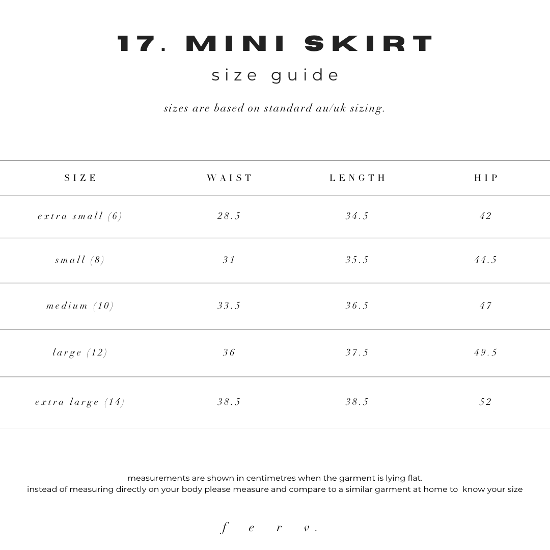 17. MINI SKIRT